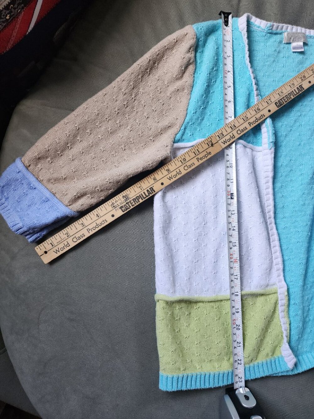 Christopher & Banks Colorful Button-Up Cardigan Sweater | Size L - Picture 5 of 5